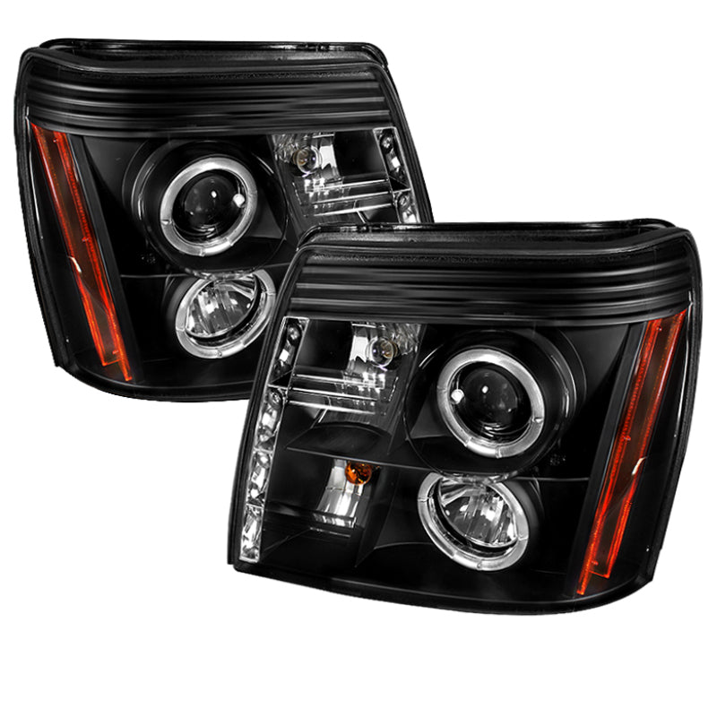 Spyder Cadillac Escalade 02-06 Projector Halogen Model- LED Halo DRL Blk PRO-YD-CE02-DRL-BK 5037947