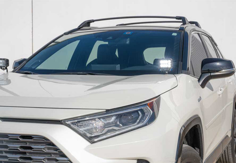 Cali Raised LED Cali Raised 2019+ Rav4 Ditch Mount Kit -Amber Led Pods/Toyota Oem SQ Style Ditch Lights CR3128