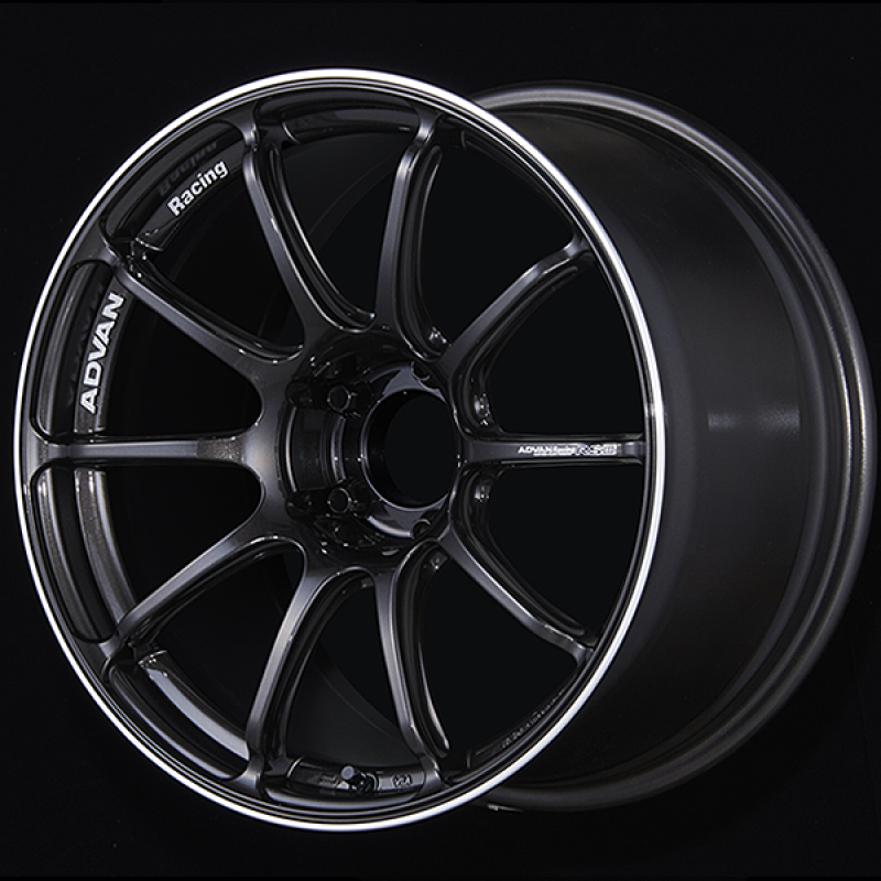 Advan RSIII 19x8.0 / +45 Offset / 5x114.3 / 73mm Bore / Black Gunmetallic and Ring YA39G45EBGR