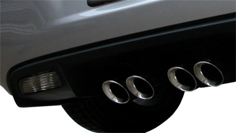Corsa Performance Polished Sport Axle-Back Exhaust 05-08 Chevrolet Corvette C6 6.0L V8 (view 2)