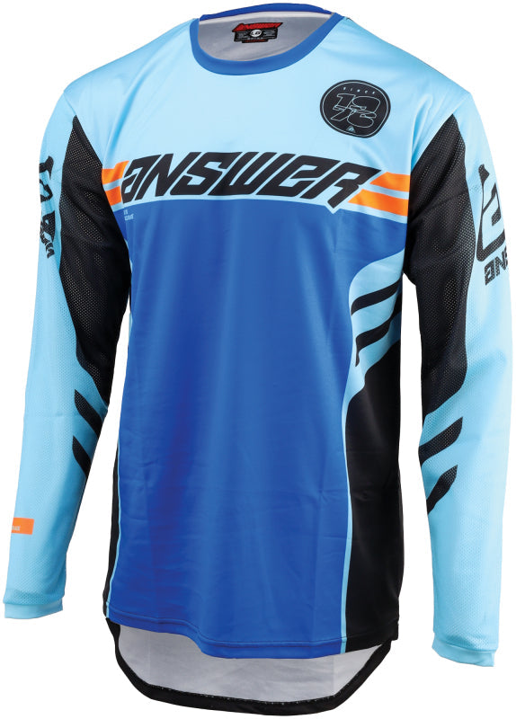 Answer 24 Arkon Nitrus Jersey Blue/Black/Hyper Orange Youth - Medium 442628