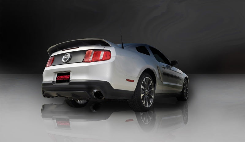 Corsa Performance 11-14 Ford Mustang GT/Boss 302 5.0L V8 Black Xtreme Axle-Back Exhaust (view 3)