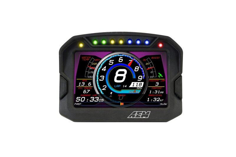 AEM CD-5G Carbon Digital Dash Display w/ Interal 10Hz GPS & Antenna 30-5602