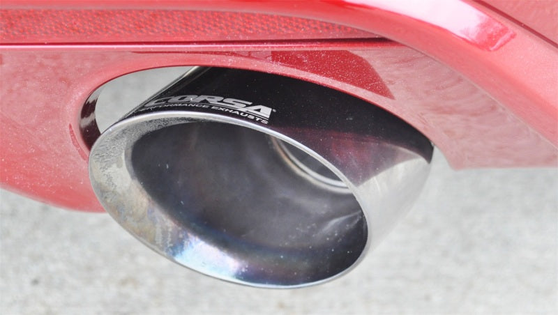 Corsa Performance 2015 Ford Mustang GT 5.0 3" Cat Back Exhaust, Polish Dual 4.5 (view 2)