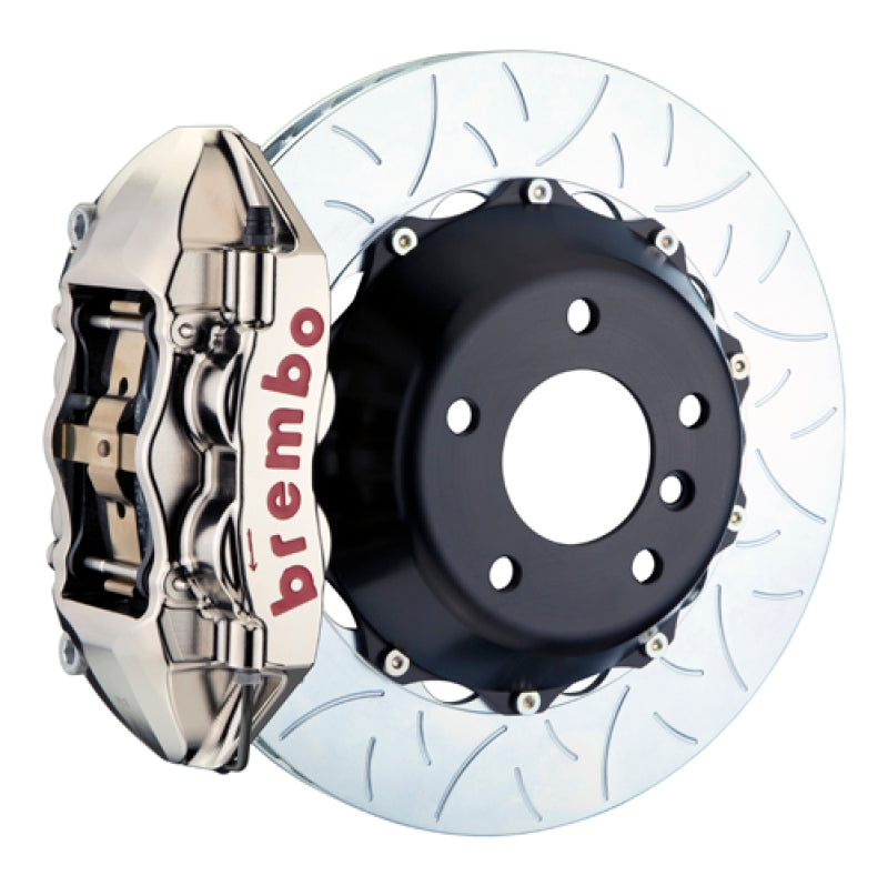 Brembo 08-15 Land Cruiser/LX570 Rear GTR BBK 4 Piston Billet 380x28 2pc Rotor Slotted Type3- Nickel 2P3.9028AR
