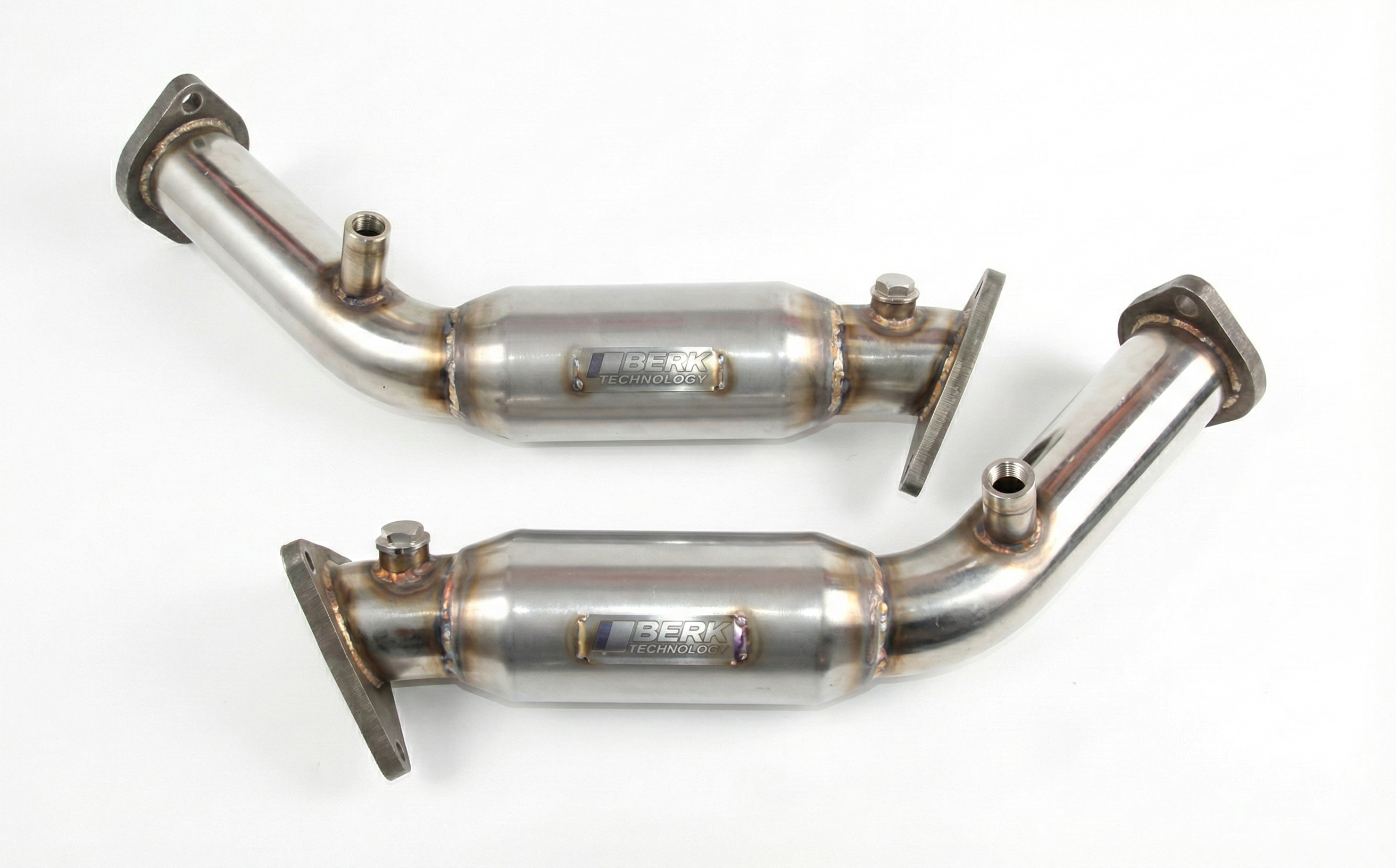 Berk Technology Resonated Test Pipes with CEL Fix for Nissan 370Z 2009-2019, 350Z 2007-2008, Infiniti G37 G35 Q50 Q60 VQ35HR VQ37VHR