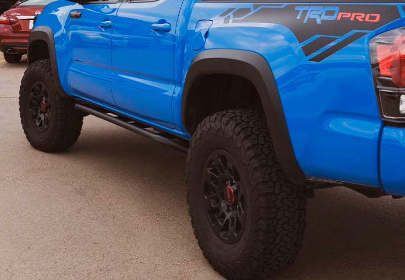 Cali Raised LED Cali Raised 05-23 Toyota Tacoma Trail Edition Rock Sliders - Double Cab Long Bed/No Kick Out/Raw CR2585