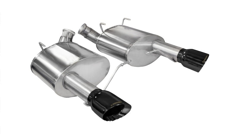 Corsa Performance 11-14 Ford Mustang GT/Boss 302 5.0L V8 Black Xtreme Axle-Back Exhaust (view 1)