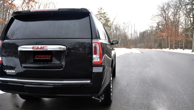 Corsa Performance 15-16 GMC Yukon Denali 6.2L V8 Single Side Exit Cat-Back Exhaust (view 2)