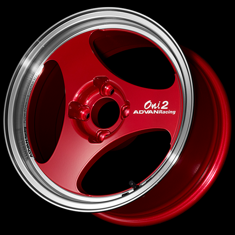 Advan ONI2 15x5.5 / +45 Offset / 4x100 / 63mm Bore / Machining and Racing Candy Red YAY5B45ACR