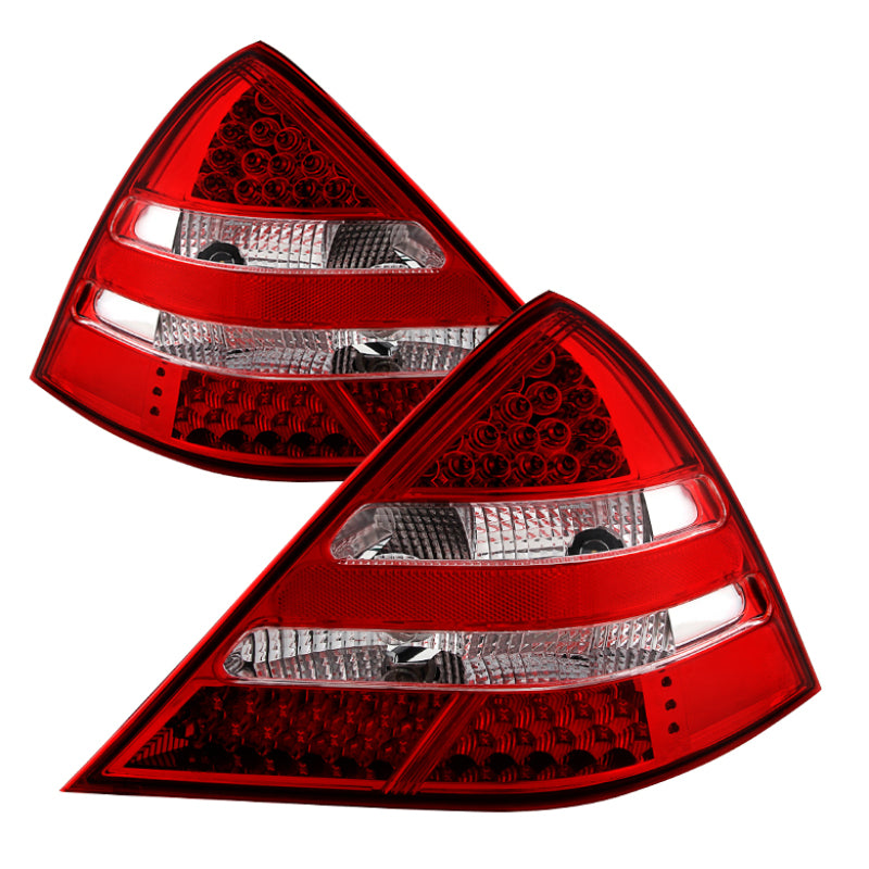 SPYDER Xtune Mercedes R170 Slk 98-04 LED Tail Lights ( R171 Amg Look ) Red Clear ALT-JH-MBR17098-LED-RC 9030192