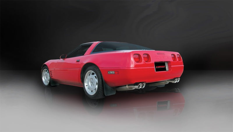 Corsa Performance 90-95 Chevrolet Corvette C4 ZR1 5.7L V8 LT5 Polished Sport Cat-Back (view 3)