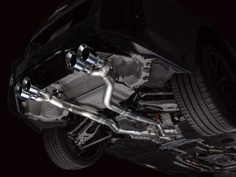 AWE Tuning 23-24 BMW G87 M2 Track Edition Exhaust - Chrome Silver Tips 3020-42487