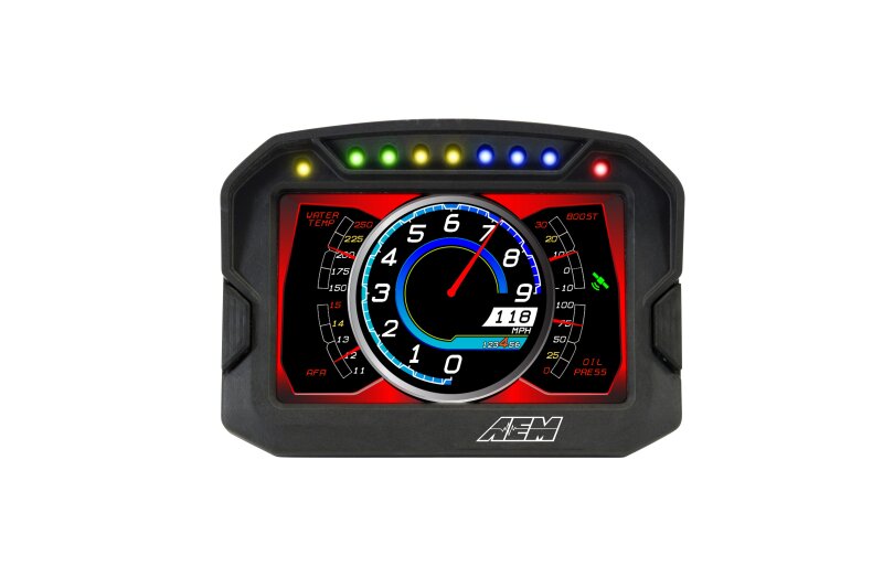 AEM CD-5LG Carbon Logging Digital Dash Display w/ Internal 10Hz GPS & Antenna 30-5603