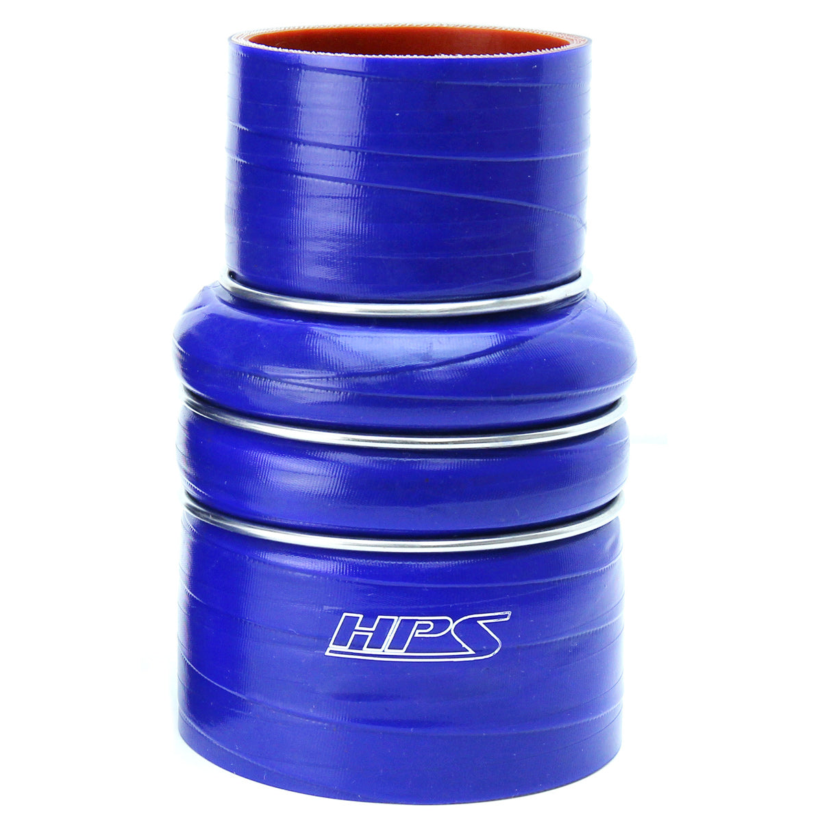 HPS Performance Products HPS 3" - 3-1/2" ID, 6" Length, Silicone Charge Air Cooler CAC Hose Double Hump Reducer Coupler Bellow Cold Side,...