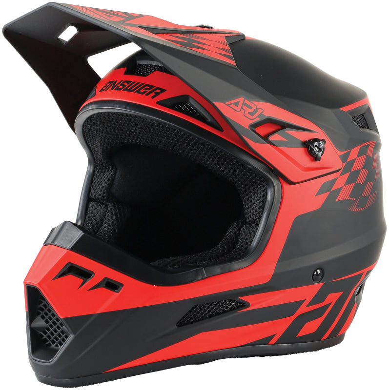 Answer AR1 Sweep Helmet Black/Red Youth - Small 442927