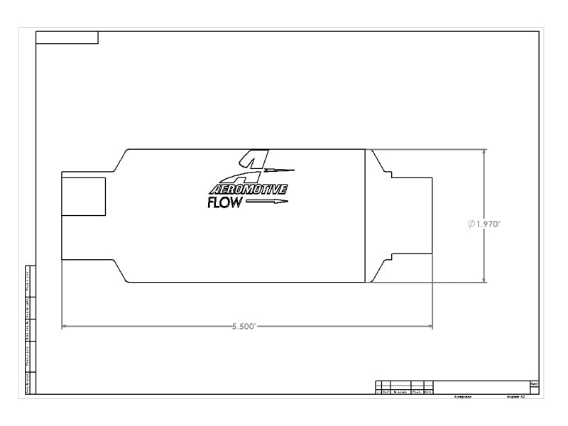 Aeromotive 10 Micron, ORB-10 Red Fuel Filter (view 4)