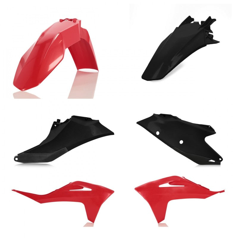 Acerbis 21-23 GasGas MC125/250F/450F/ EX300/250F/350F/450F Plastic Kit - Red/Black 2872781018