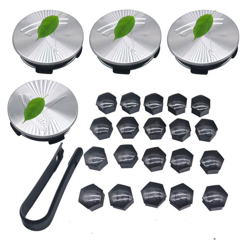 Wheel Center Cap Kit with Puller for Model 3/Y/S/X | 4 Hub Caps + 20 Lug Nut Covers (view 20)