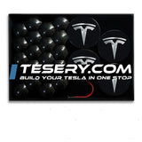 Wheel Center Cap Kit with Puller for Model 3/Y/S/X | 4 Hub Caps + 20 Lug Nut Covers (view 14)