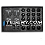 Wheel Center Cap Kit with Puller for Model 3/Y/S/X | 4 Hub Caps + 20 Lug Nut Covers (view 16)