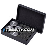 Wheel Center Cap Kit with Puller for Model 3/Y/S/X | 4 Hub Caps + 20 Lug Nut Covers (view 10)