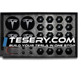 Wheel Center Cap Kit with Puller for Model 3/Y/S/X | 4 Hub Caps + 20 Lug Nut Covers (view 15)