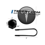 Wheel Center Cap Kit with Puller for Model 3/Y/S/X | 4 Hub Caps + 20 Lug Nut Covers (view 9)