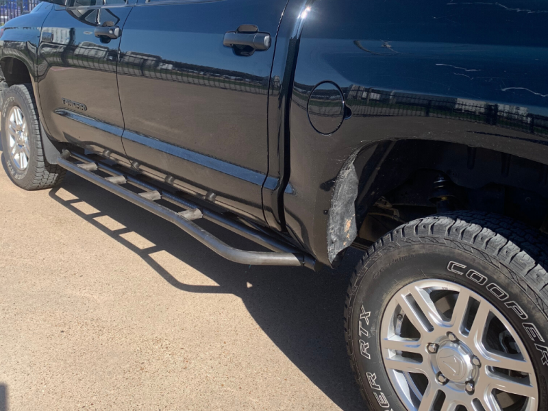 Cali Raised LED Cali Raised 2022 Toyota Tundra Rock Sliders - Hybrid/No Kick Out/PwdrCoat Sf + No Fillerplates Fp CR4229