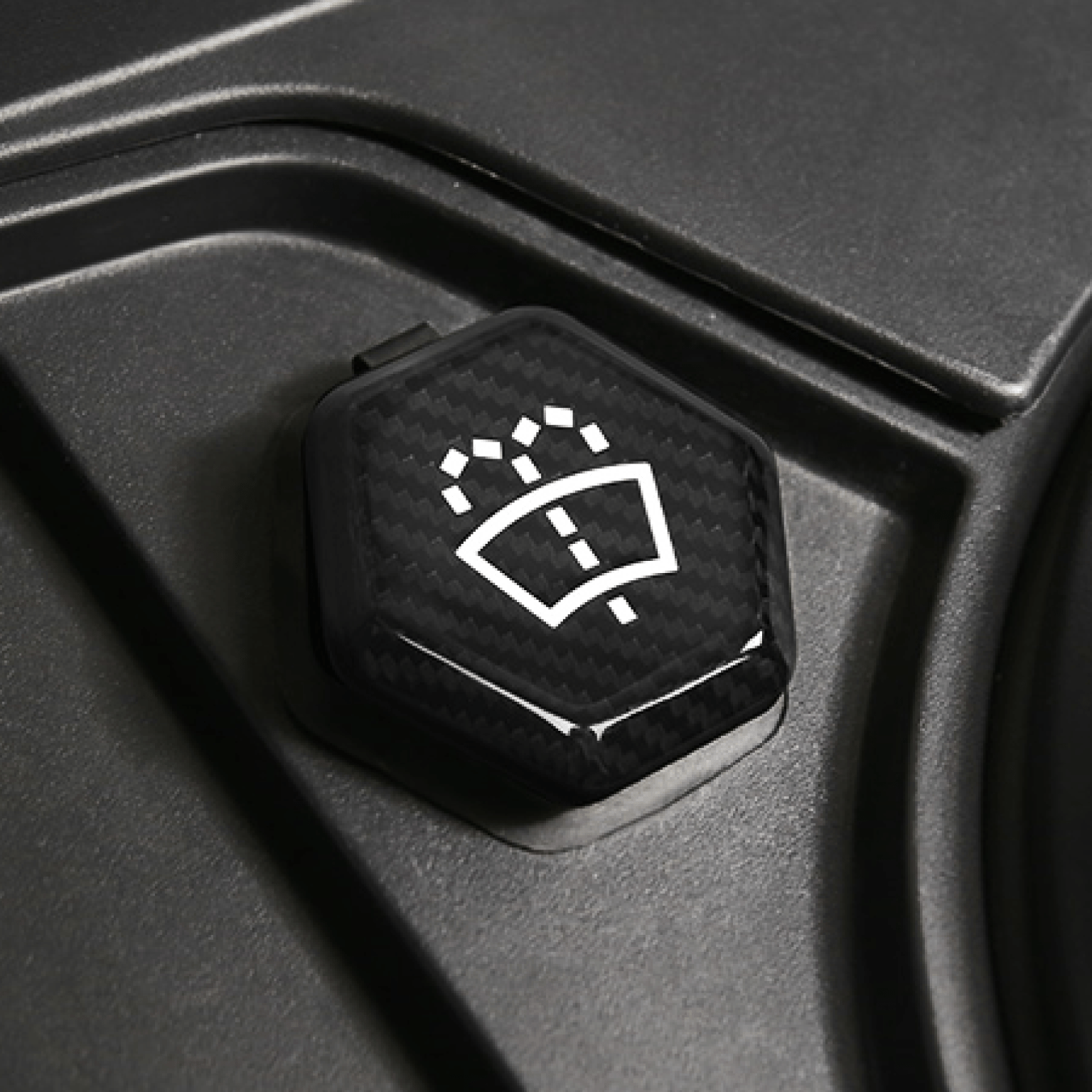 [Real Carbon Fiber] Glass Water Cover For Cybertruck