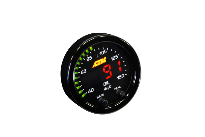 AEM Electronics Engine Coolant Temperature Gauge (view 3)