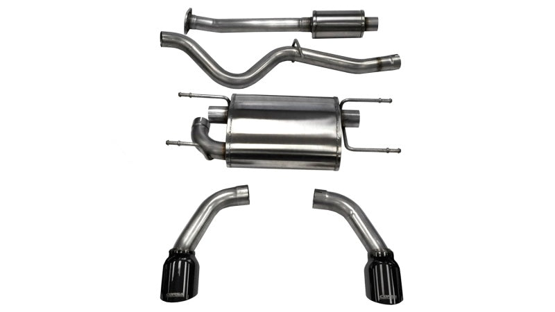 Corsa Performance 12-14 Scion FRS / Subaru BRZ Black Tip Sport Cat-Back Exhaust (view 1)