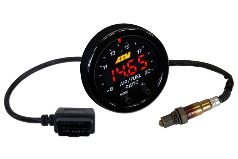 AEM Electronics X-Series OBDII Wideband UEGO AFR Sensor Controller Gauge (view 5)