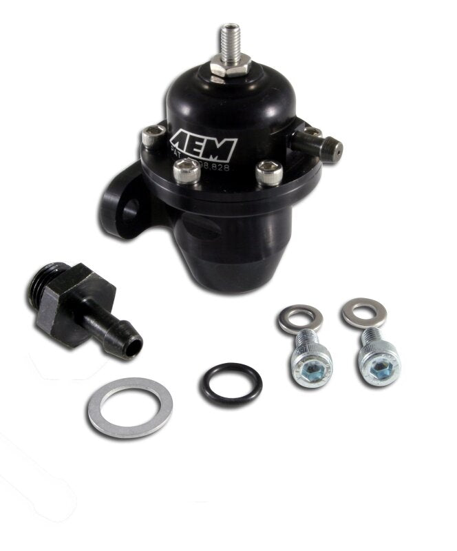AEM Electronics Fuel Pressure Regulator Black Honda Acura (view 2)