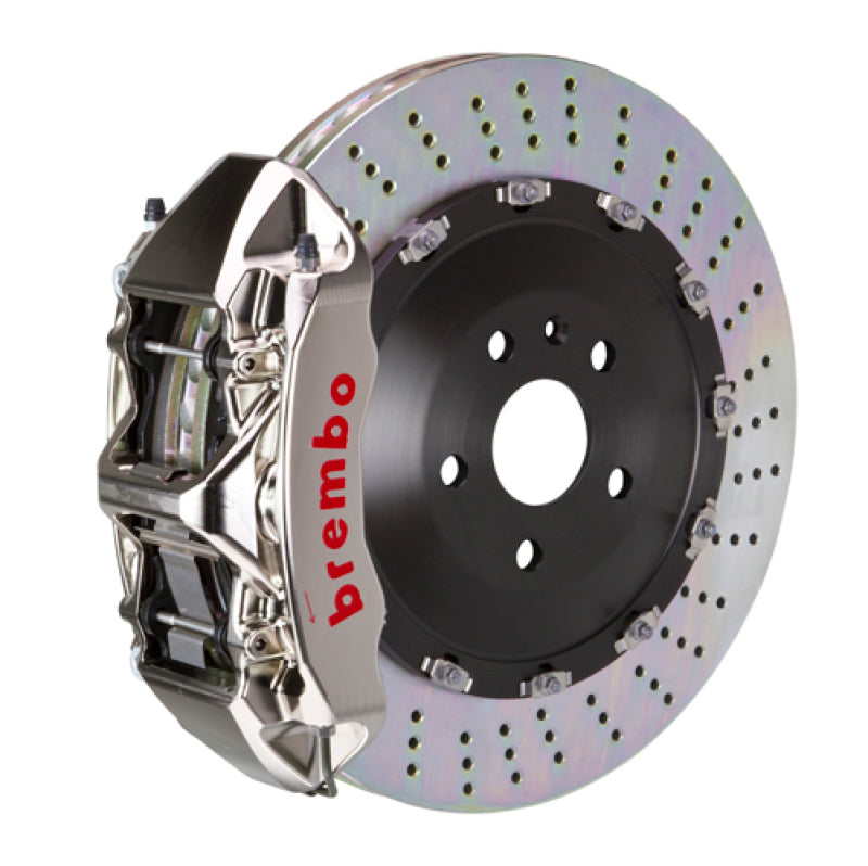 Brembo 01-04 Murcielago (L147) Front GTR BBK 6 Piston Billet405x34 2pc Rotor Drilled- Nickel Plated 1N1.9508AR