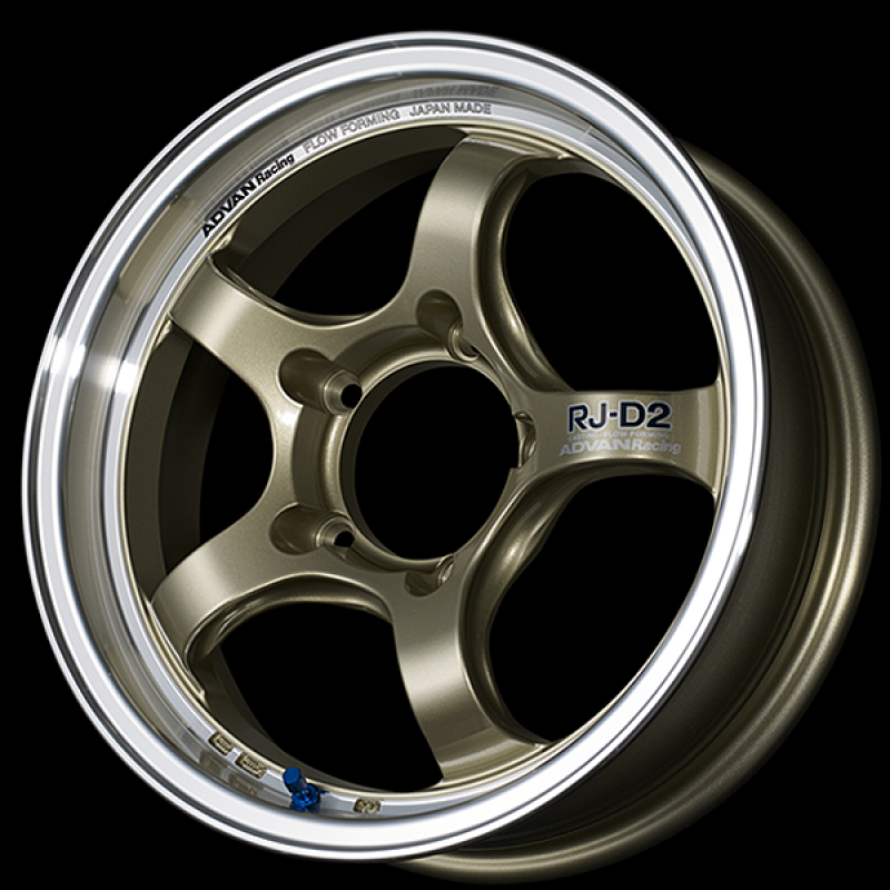 Advan RG-D2 15x6.0 / +45 Offset / 4x100 / 63mm Bore / Machining and Champagne Gold YAT5C45ACG