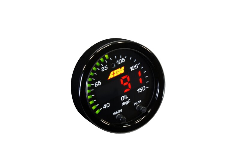 AEM Electronics Engine Coolant Temperature Gauge (view 2)