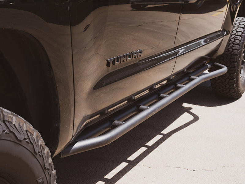 Cali Raised LED Cali Raised 14-21 Toyota Tundra Trail Edition Rock Sliders - Kick Out / Raw CR2799