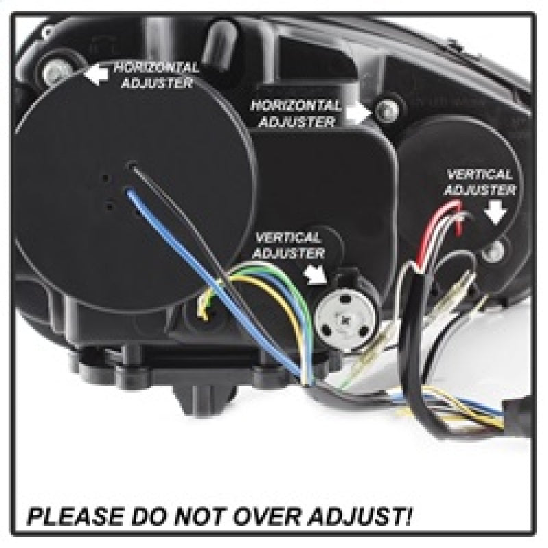 Spyder Volkswagen GTI 06-09/Jetta 06-09 Xenon/HID Model Only - DRL Black PRO-YD-VG06-HID-DRL-BK 5017529