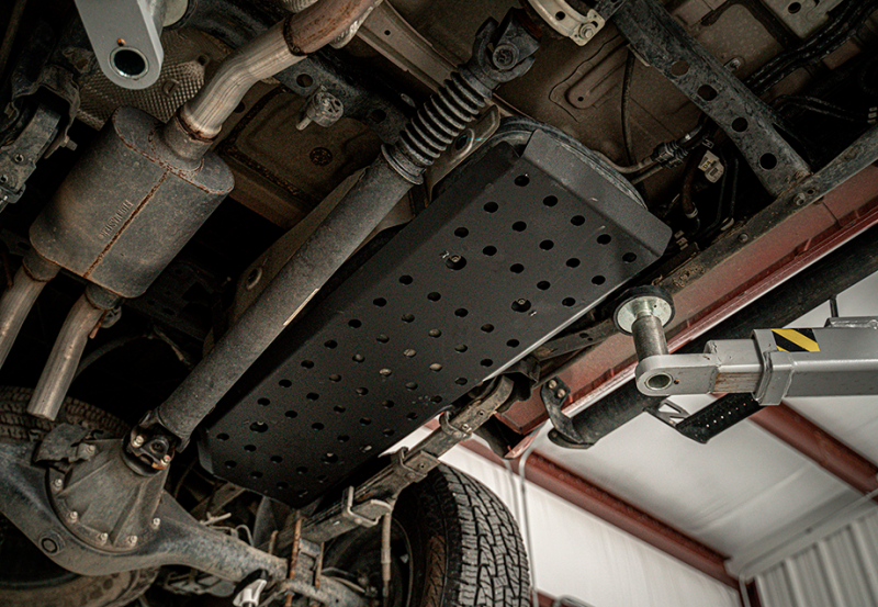 Cali Raised LED Cali Raised 05-23 Dcsb / Ac Toyota Tacoma Fuel Tank Skid Plate - Aluminum / Powder Coat CR3671