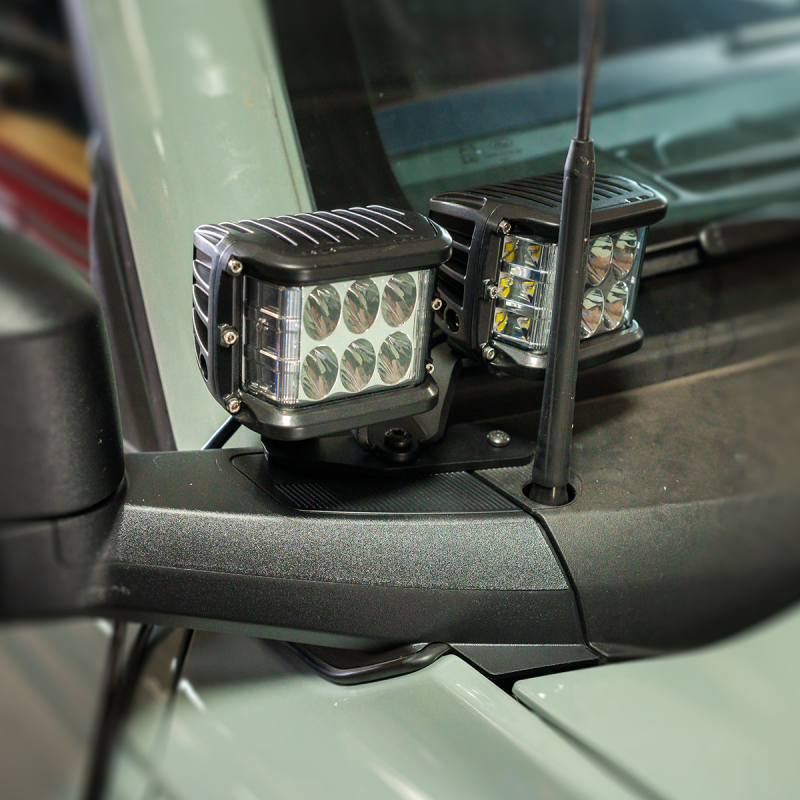 Cali Raised LED Cali Raised 2021+ Ford Raptor Ditch Light Mount Kit - 2 3X2 18W Led Pods / No CR4036