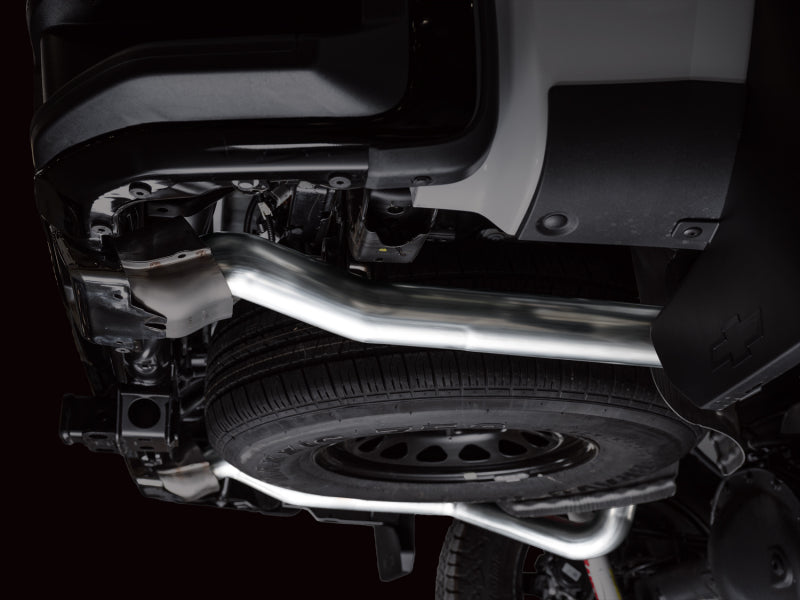AWE Tuning AWE 4th Gen GM 1500 6.2L Catback Split Rear Exit (w/ Bumper Cutouts) - OE Tips 3015-31202