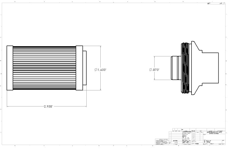 Aeromotive Stainless 100 Micron Filter Male AN-06 (view 18)