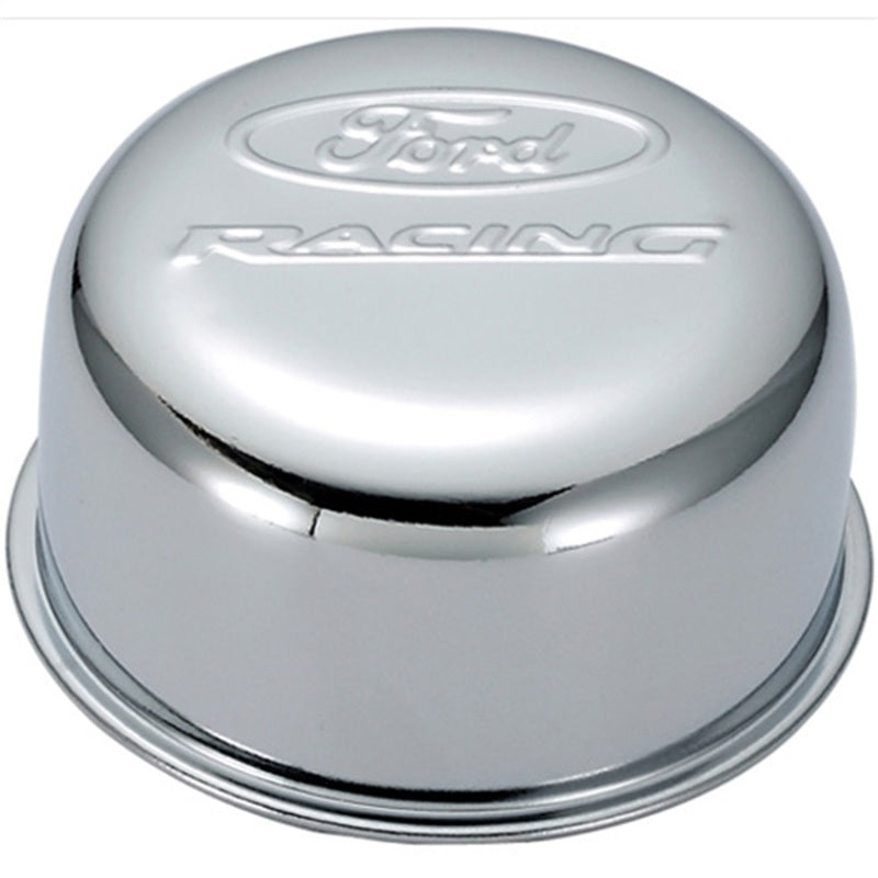 Ford Racing Chrome Breather Cap w/ Ford Racing Logo - Twist Type 302-200