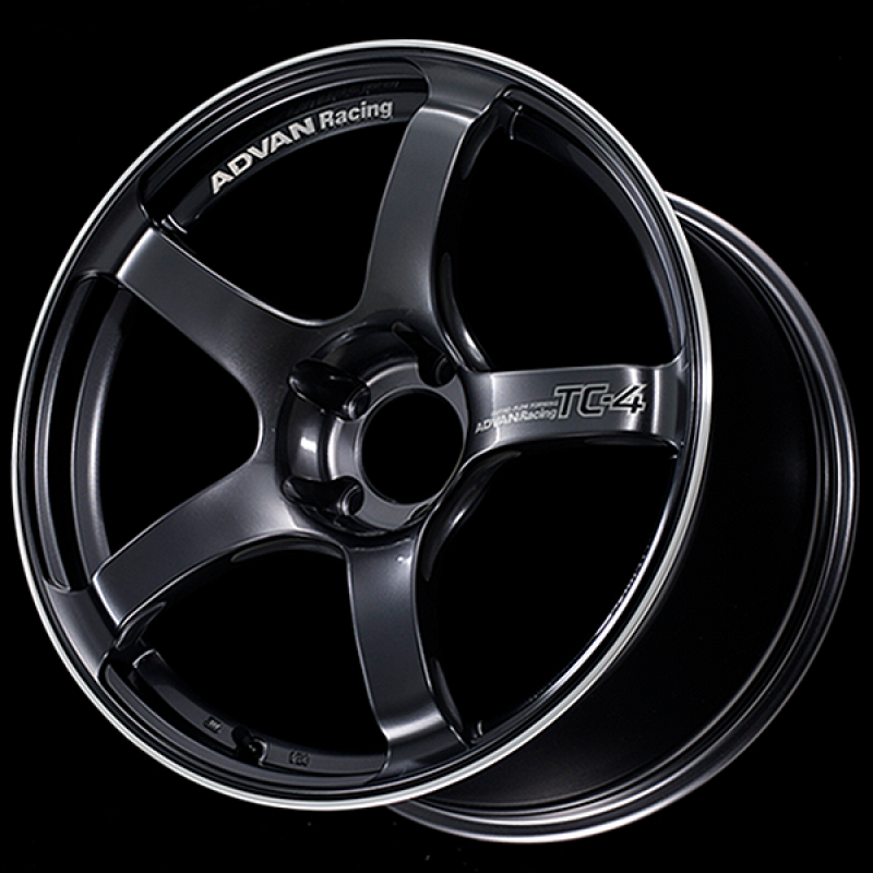 Advan TC4 18x7.0 / +41 Offset / 4x100 / 63mm Bore / Racing Gunmetallic and Ring YAD8E41AGMR