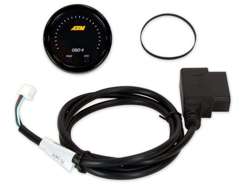 AEM Electronics X-Series OBDII Digital Datastream Gauge Black Bezel & Black Face plate (view 7)