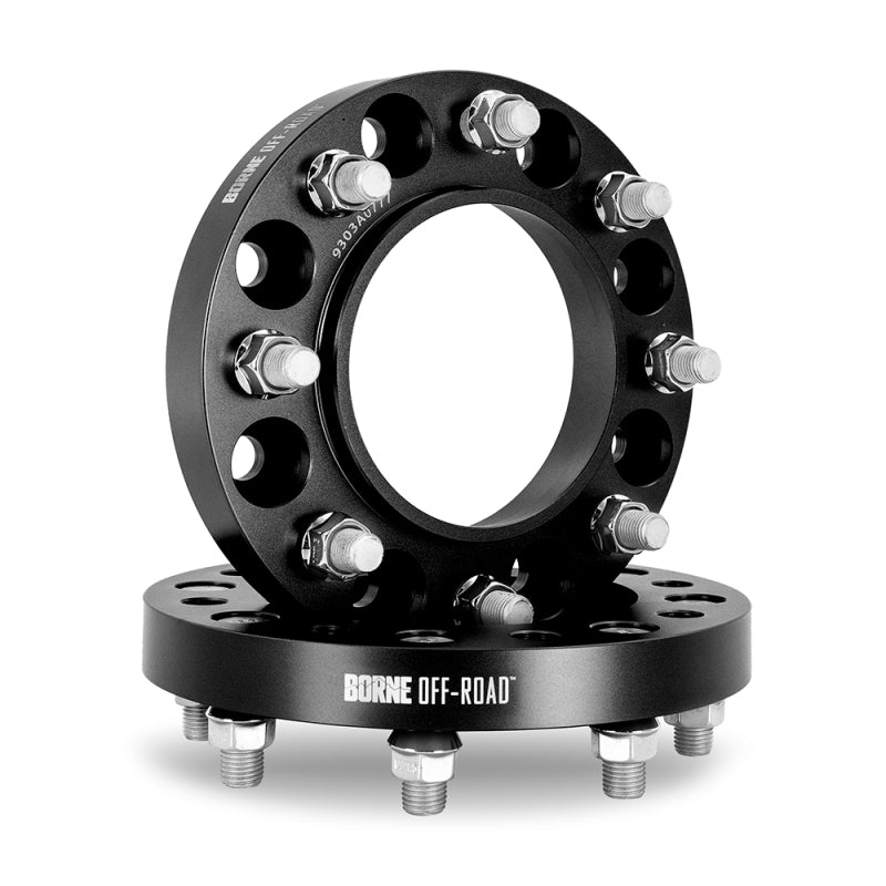 Borne Off-Road Wheel Spacers 8x165.1 116.7 45 M14 Black BNWS-008-450BK