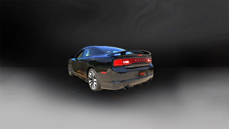 Corsa 12-13 Dodge Charger SRT-8 6.4L V8 Black Sport Cat-Back Exhaust 14463BLK