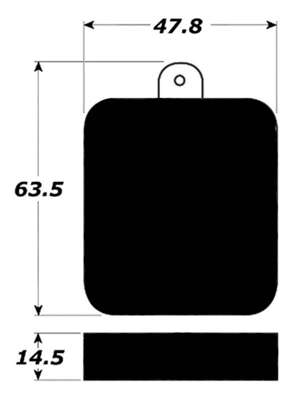 Porterfield Brake Pads for 1962 MG MGA DOHC Eng