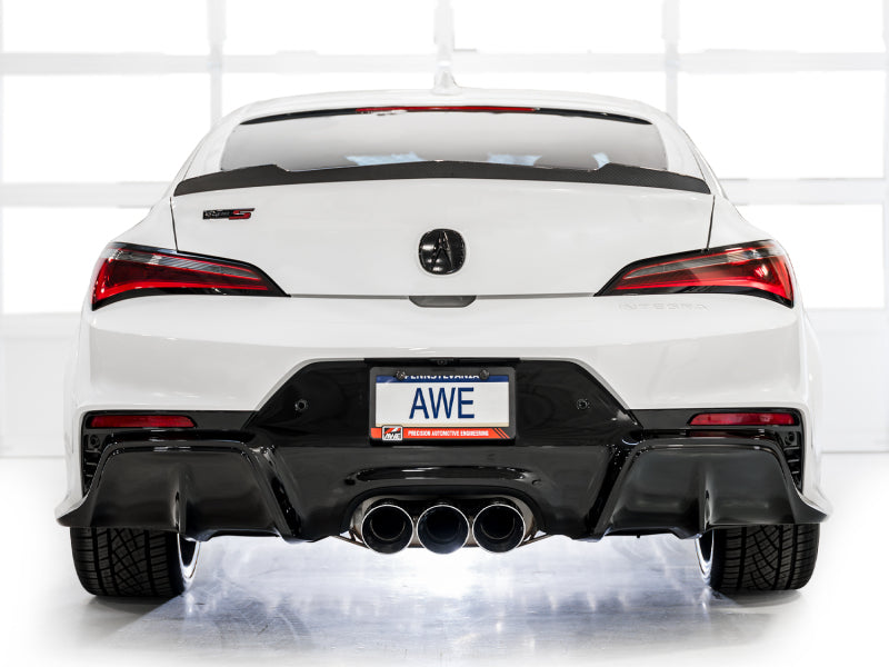 AWE Tuning 2024 Acura Integra Type S DE5 FWD Touring Edition Exhaust w/ Triple Chrome Silver Tips 3015-52335
